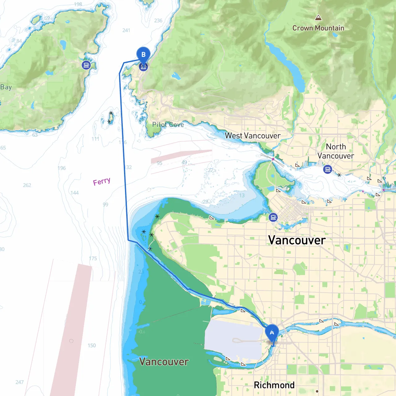 Richmond to West Vancouver