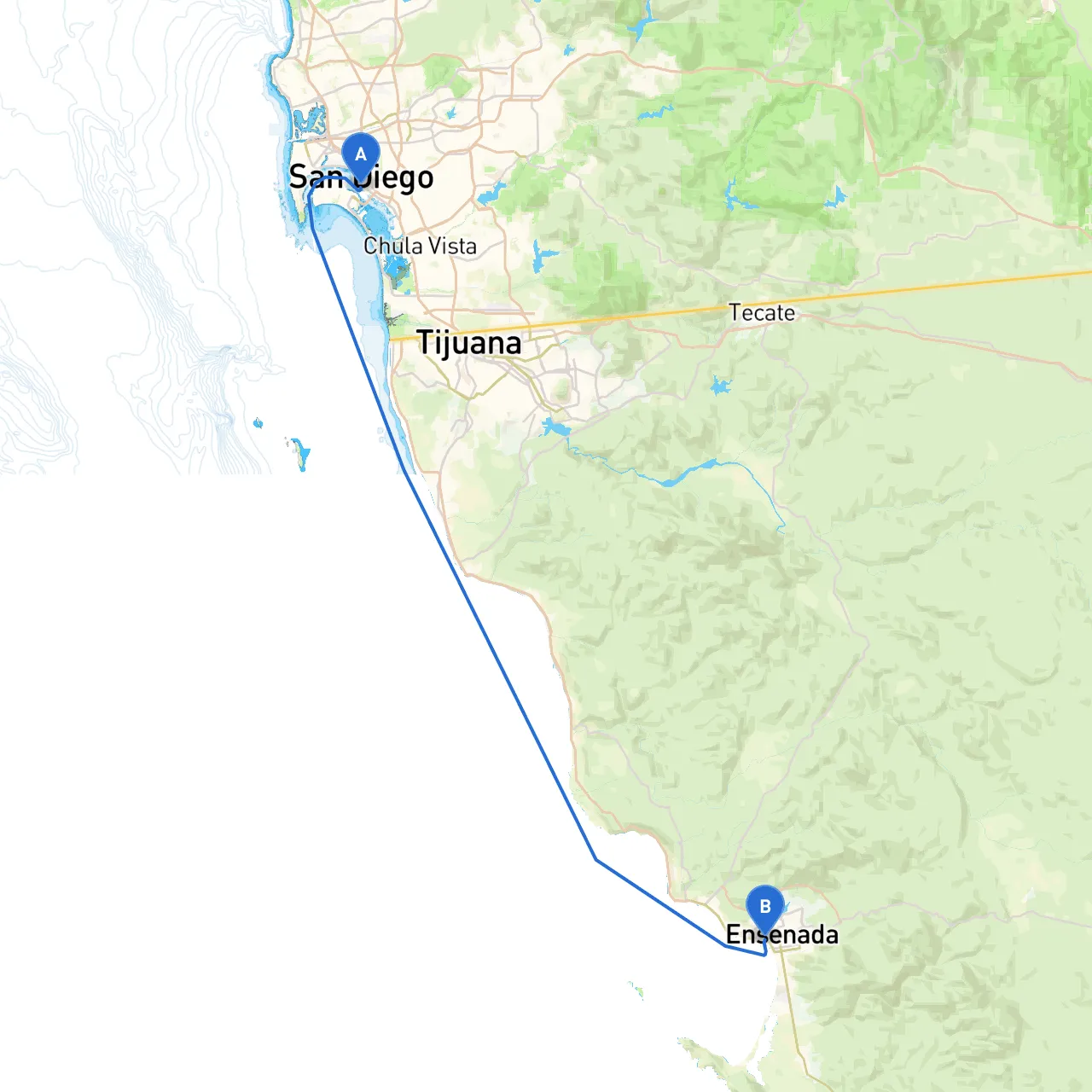 San Diego to Ensenada