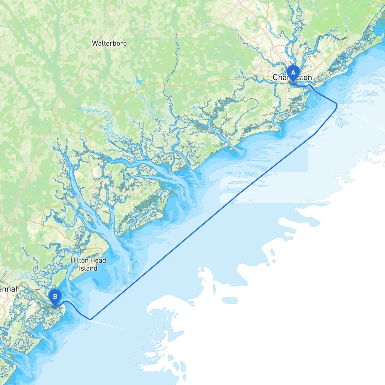 Charleston to Tybee Island