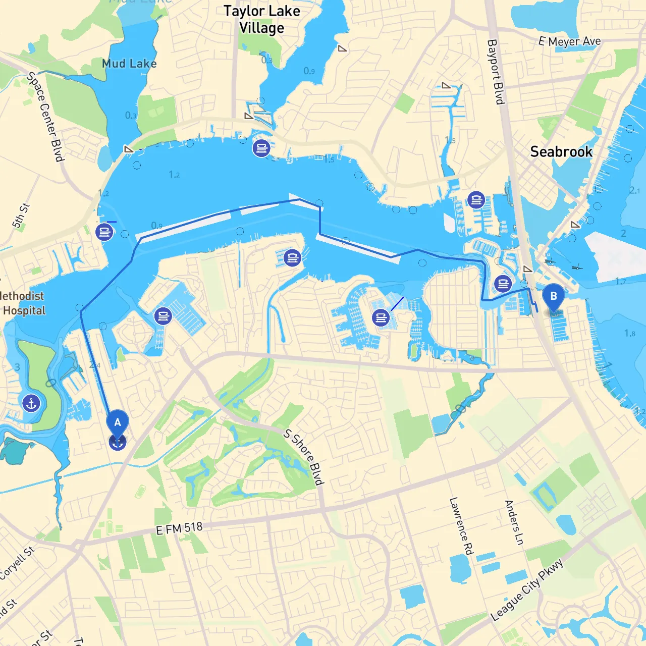 League City to Kemah