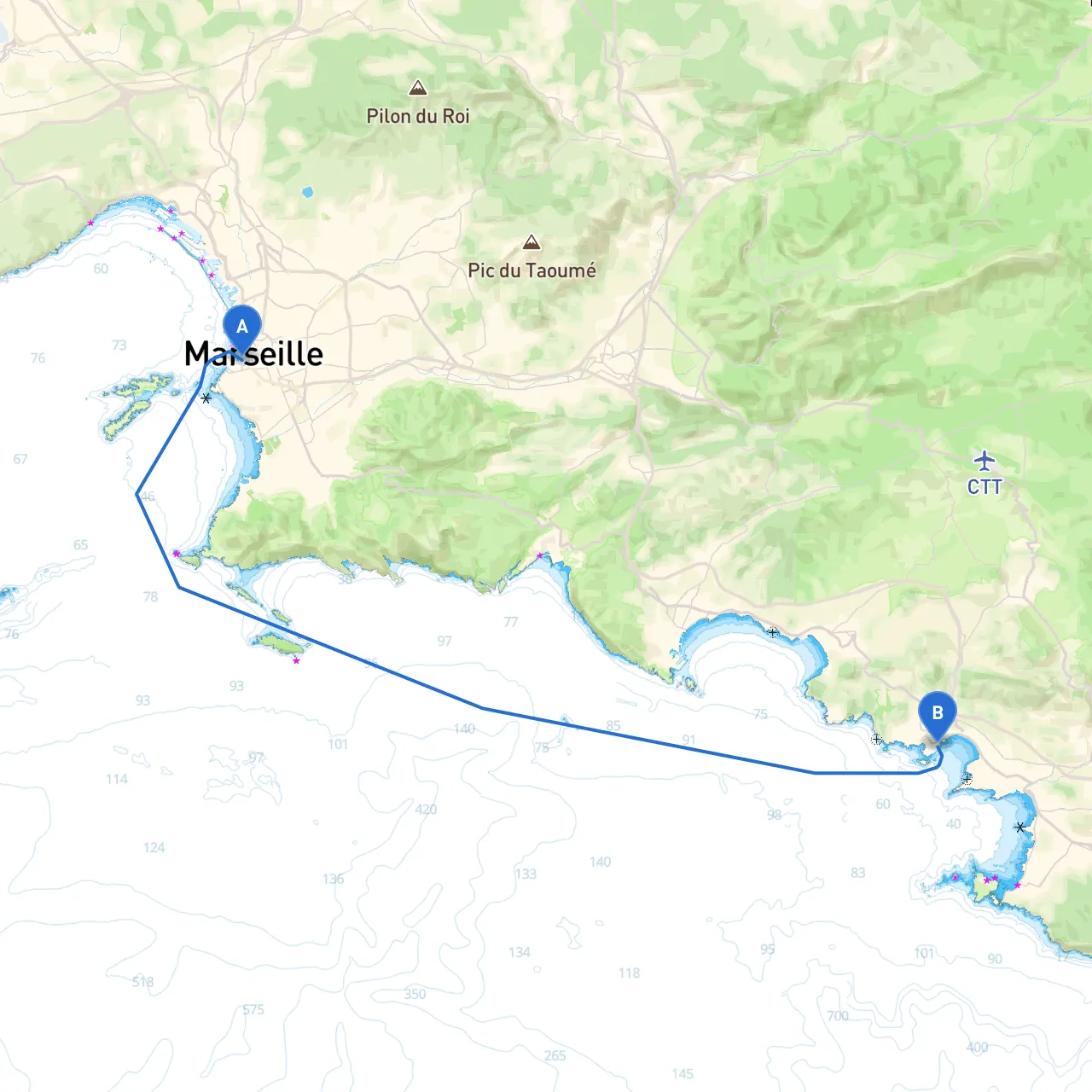 Marseille to Bandol
