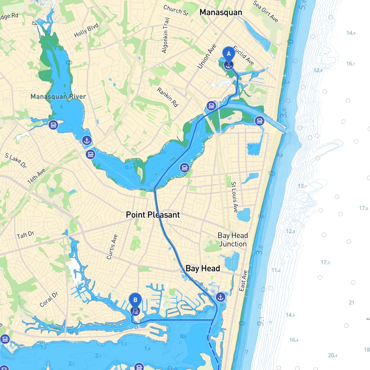 Manasquan to Point Pleasant