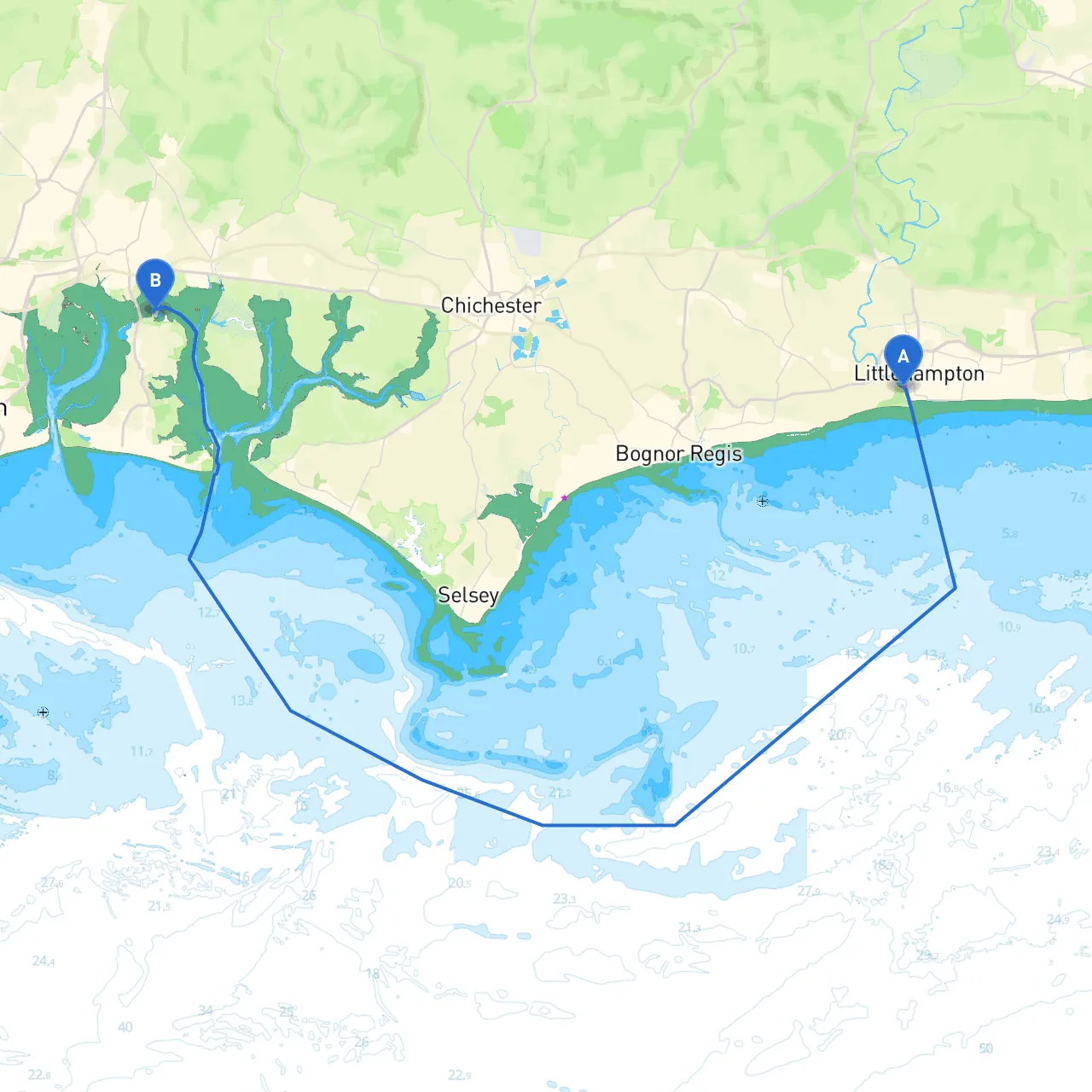 Littlehampton to Hayling Island