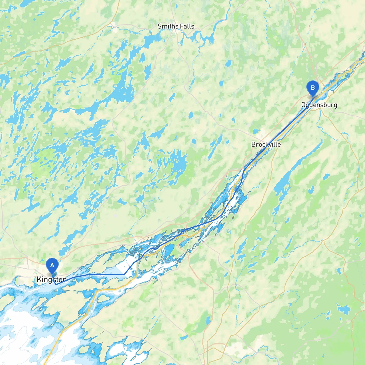 Kingston to Prescott