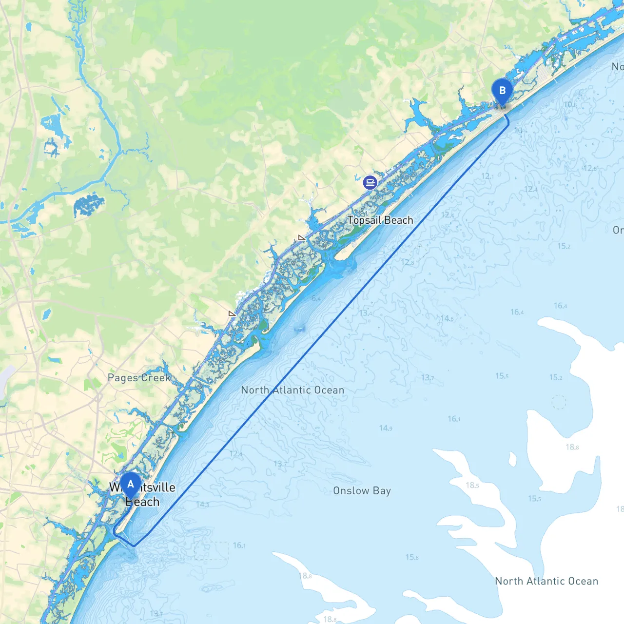 Wrightsville Beach to Surf City