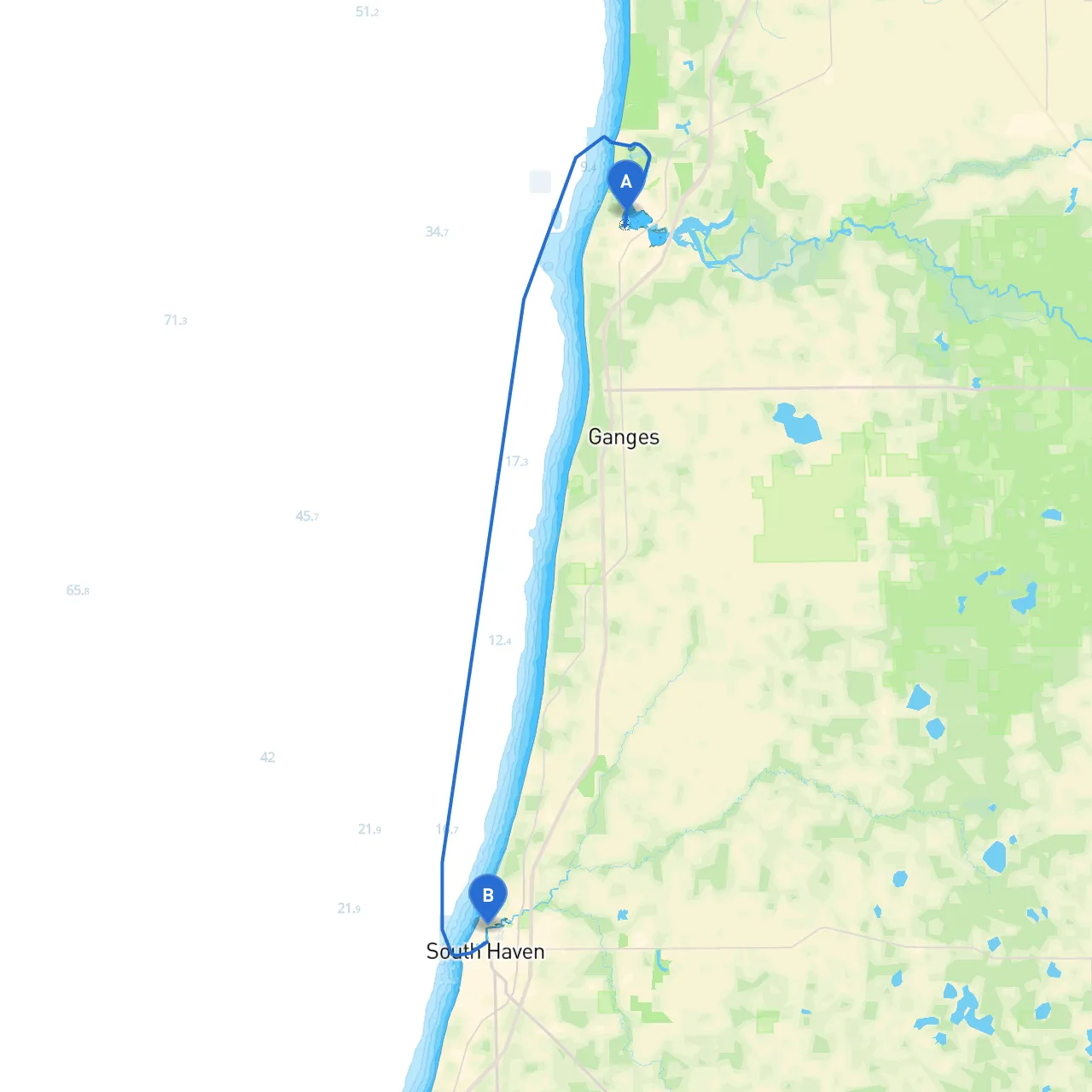 Saugatuck to South Haven