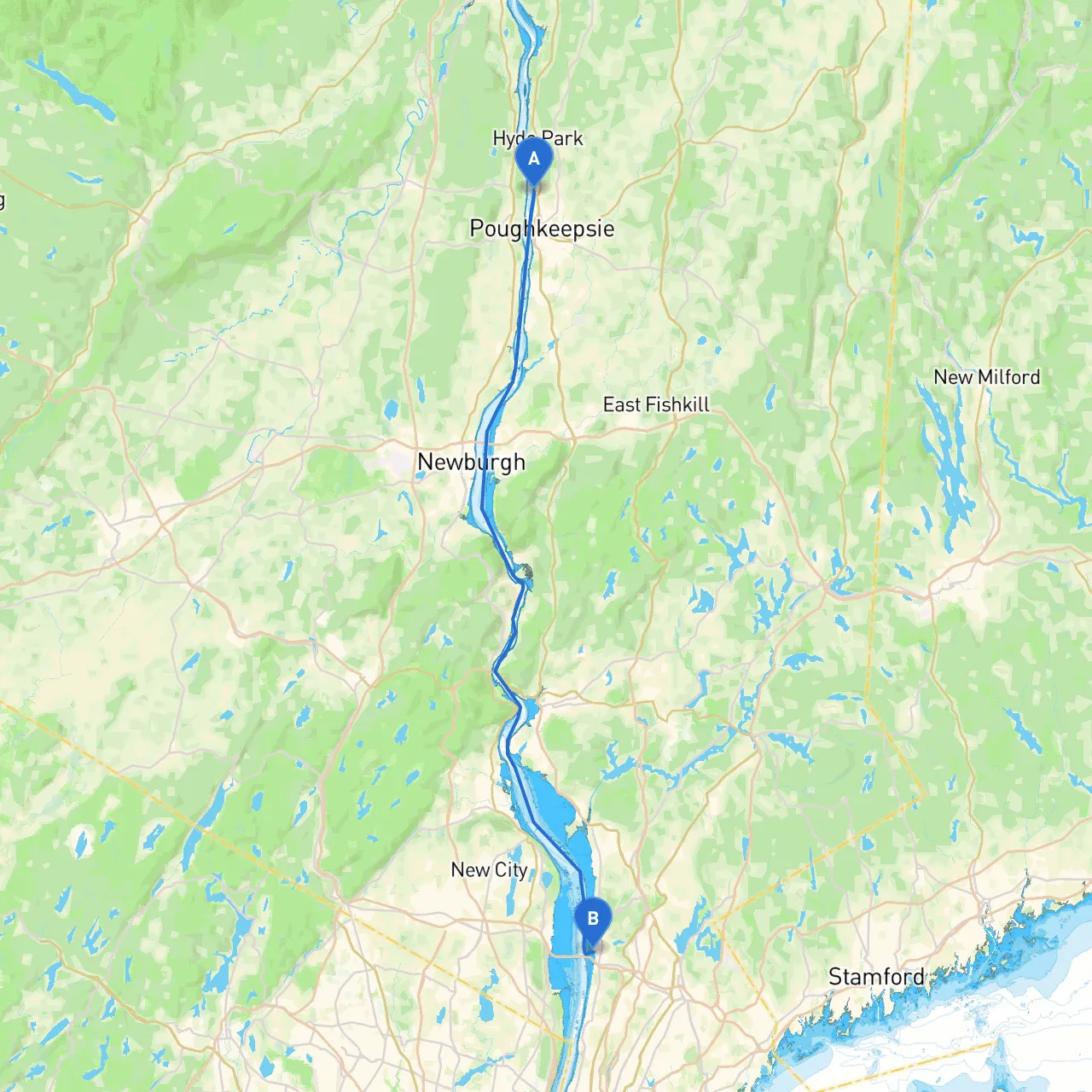 Poughkeepsie to Tarrytown