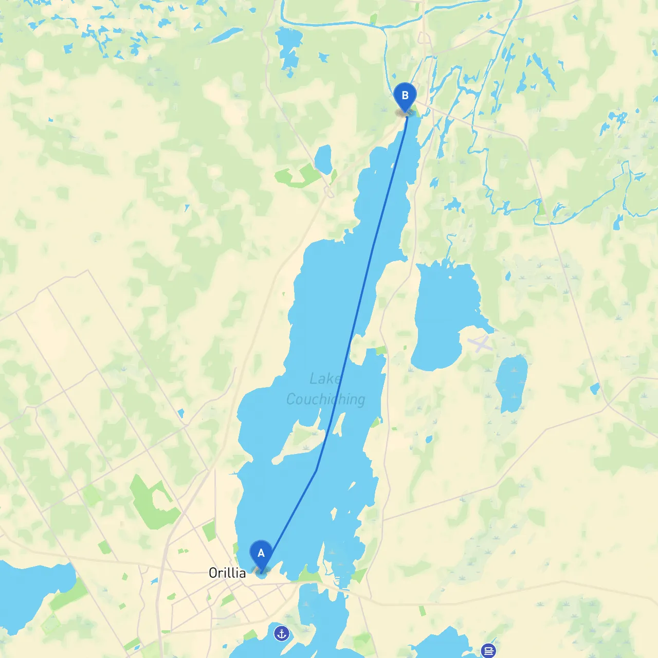 Orillia to Washago