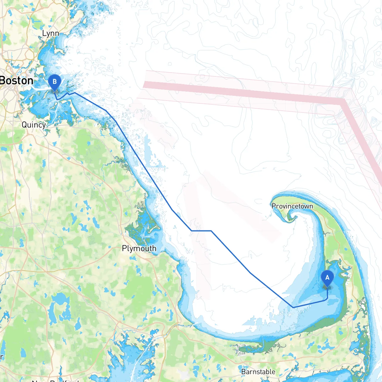 Eastham to Boston