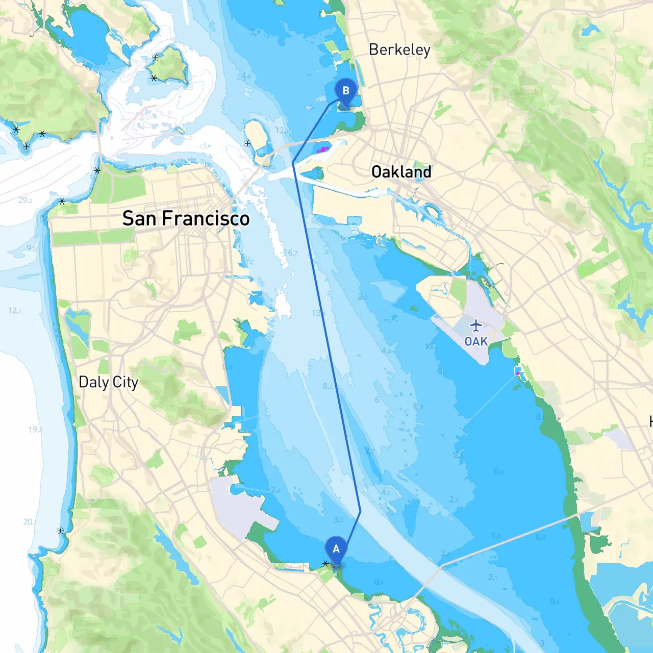 San Mateo to Emeryville