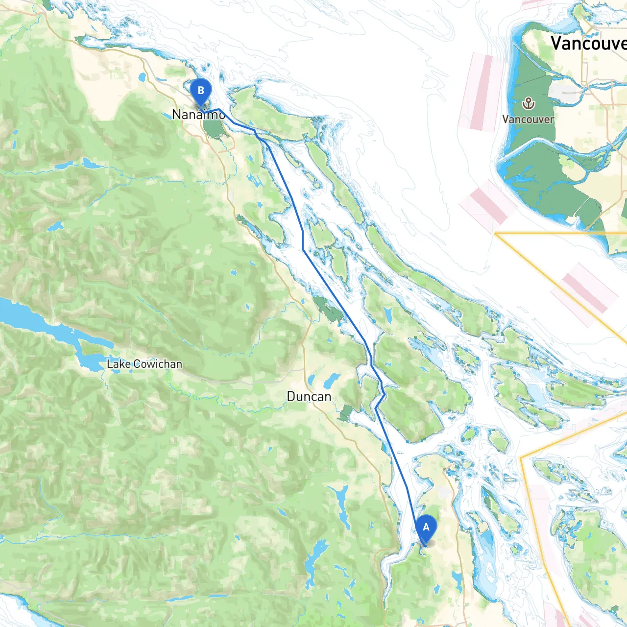 Butchart Gardens to Nanaimo