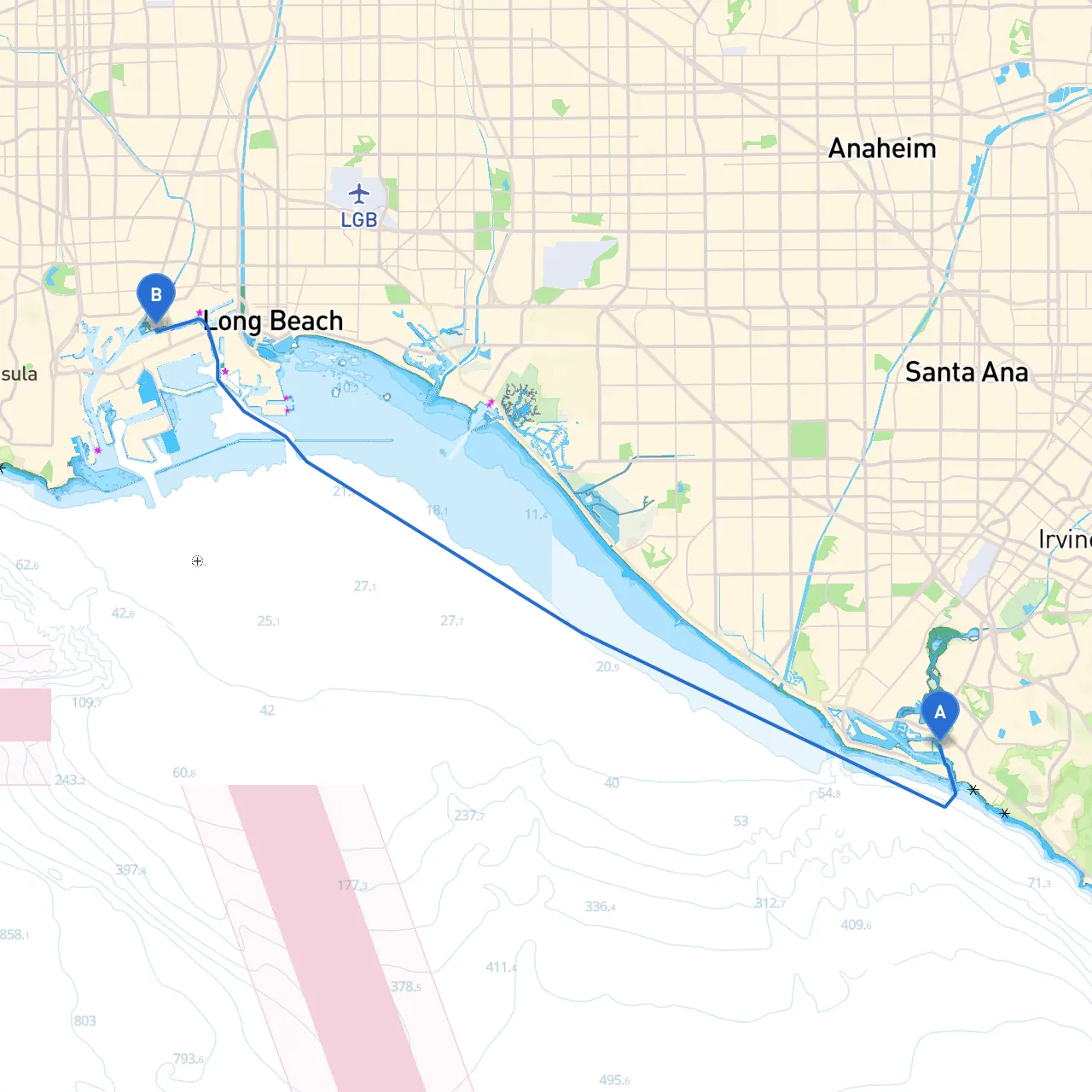 Corona Del Mar to Los Angeles