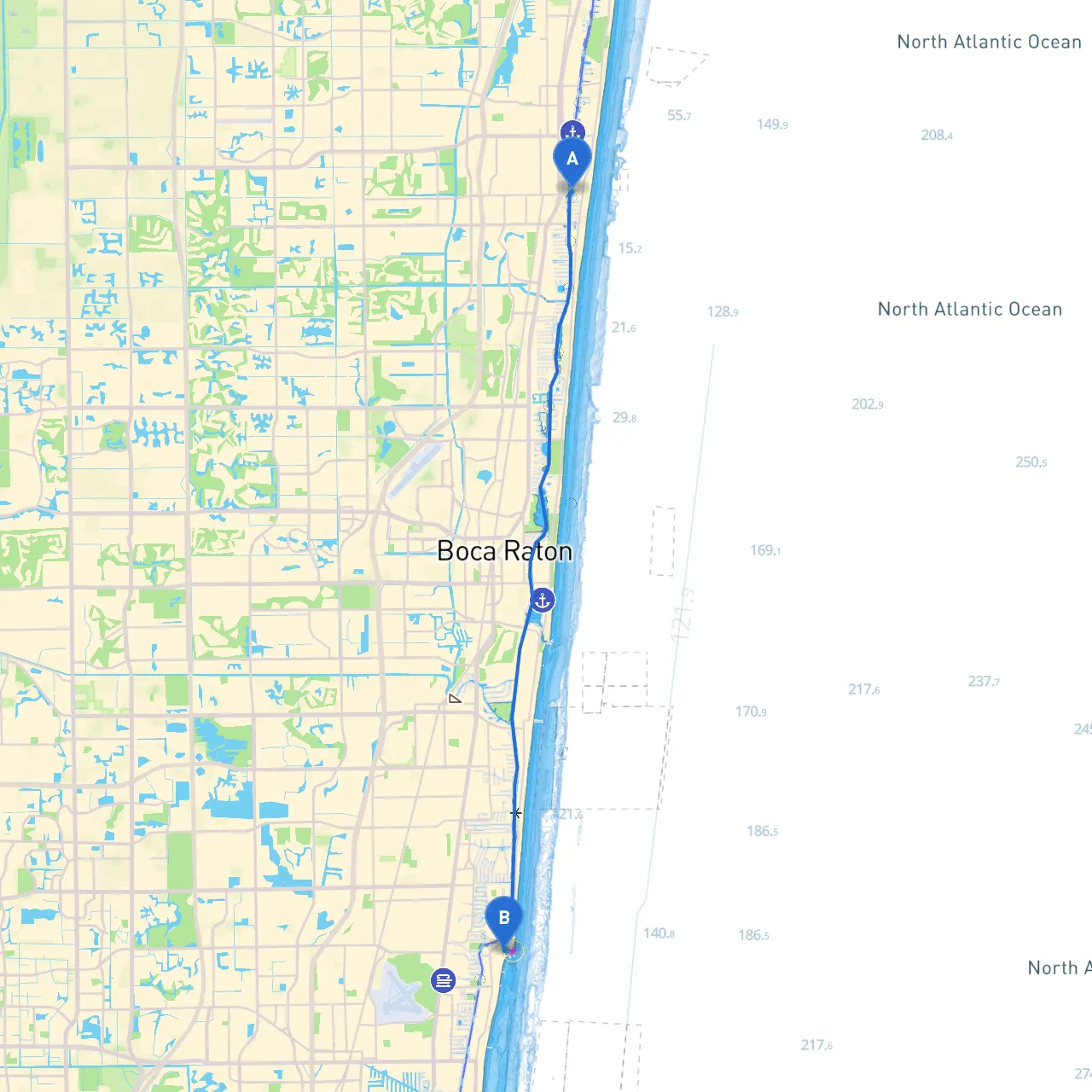 Delray Beach to Pompano Beach
