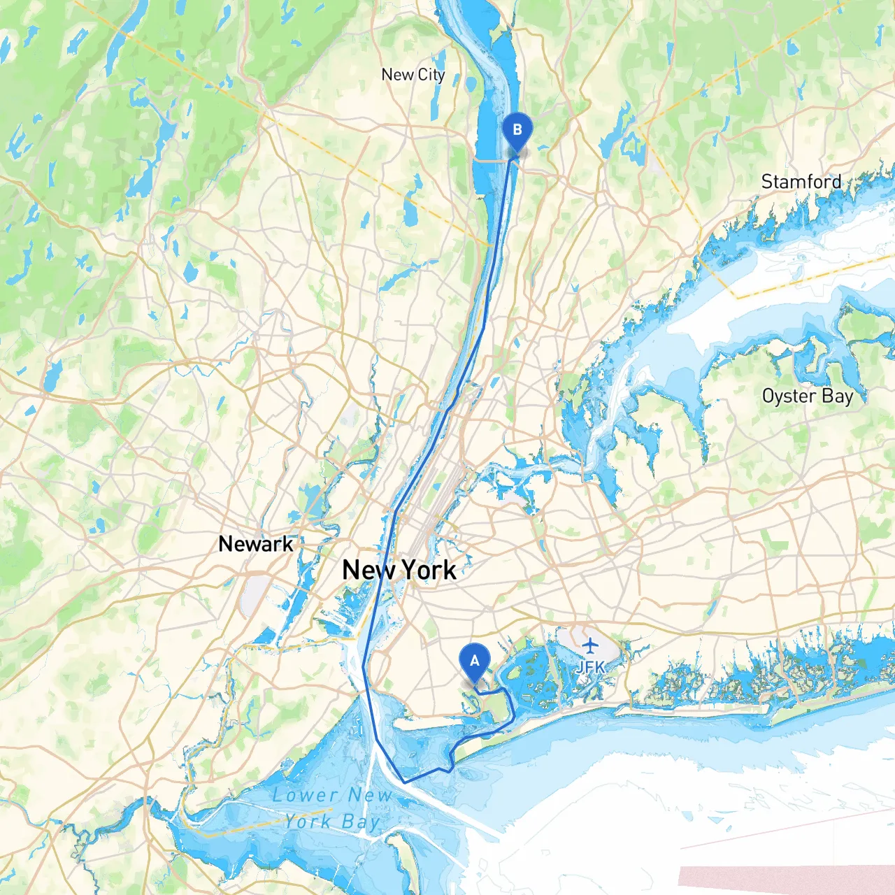Brooklyn to Tarrytown