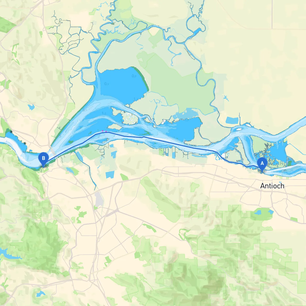 Antioch to Martinez