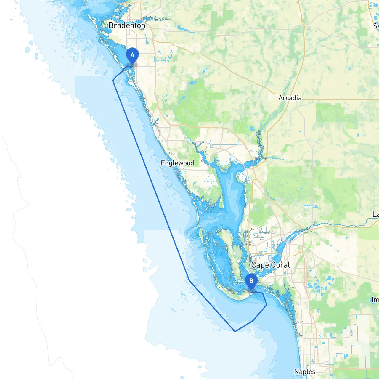 Sarasota to Sanibel