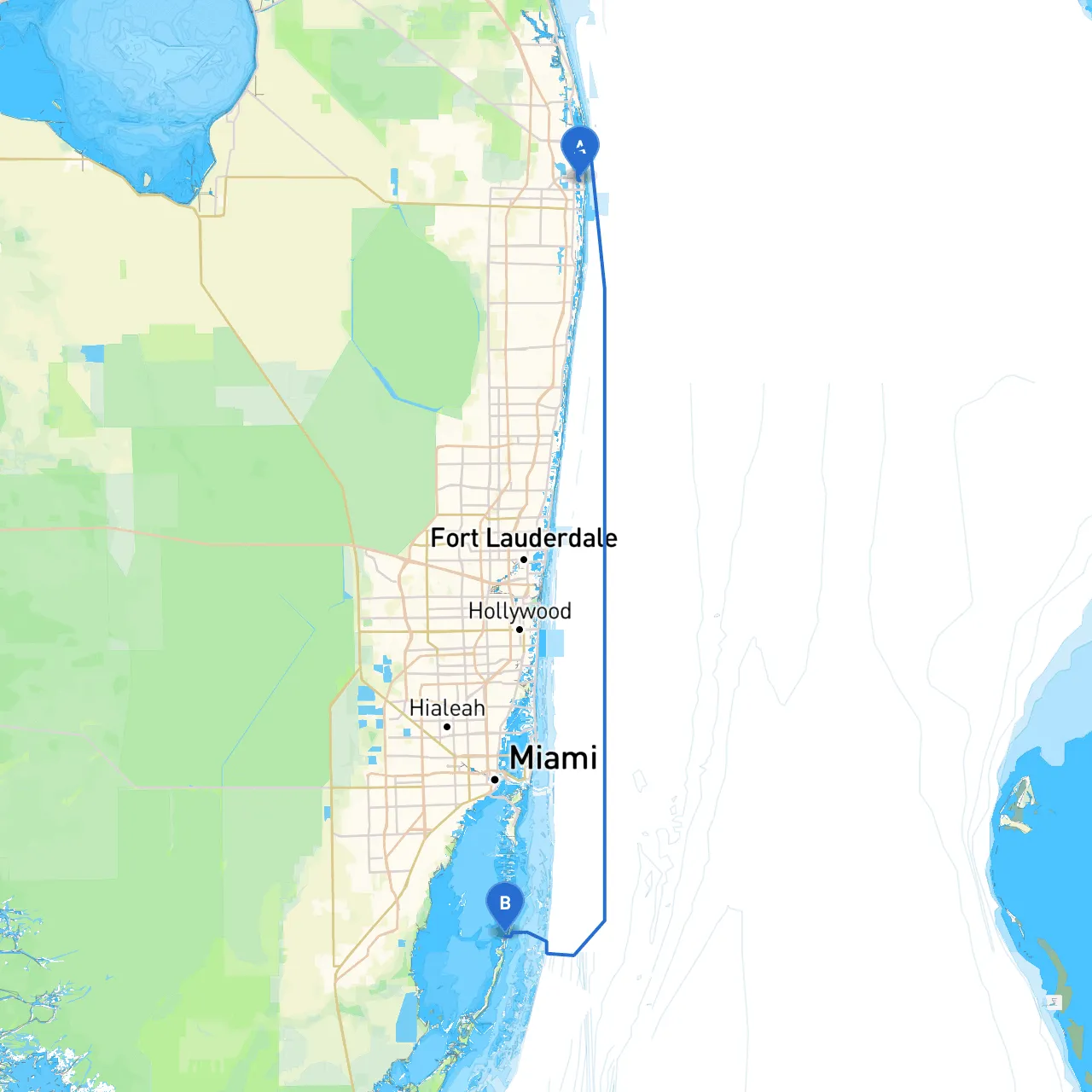 Palm Beach to Homestead