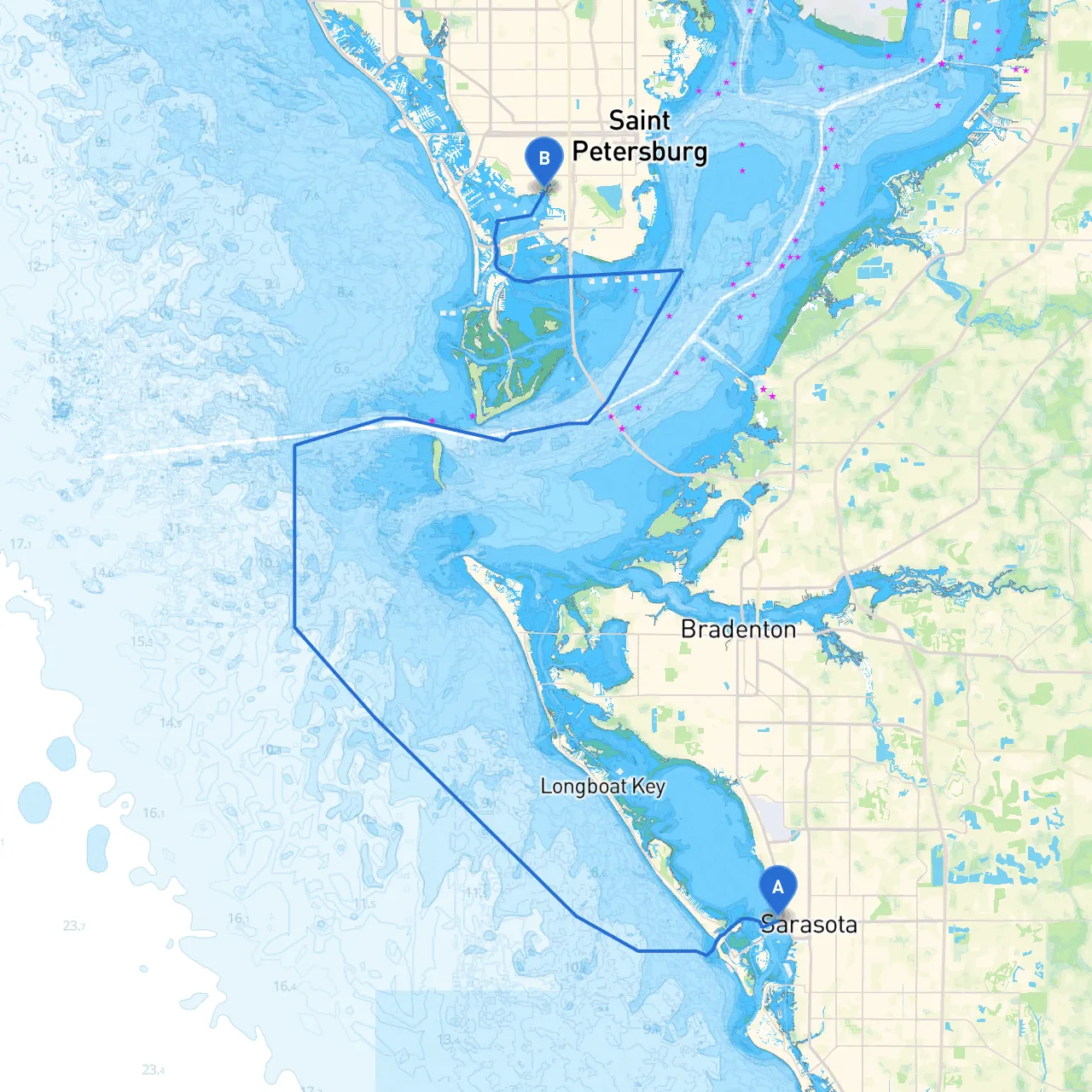 Sarasota to Gulfport