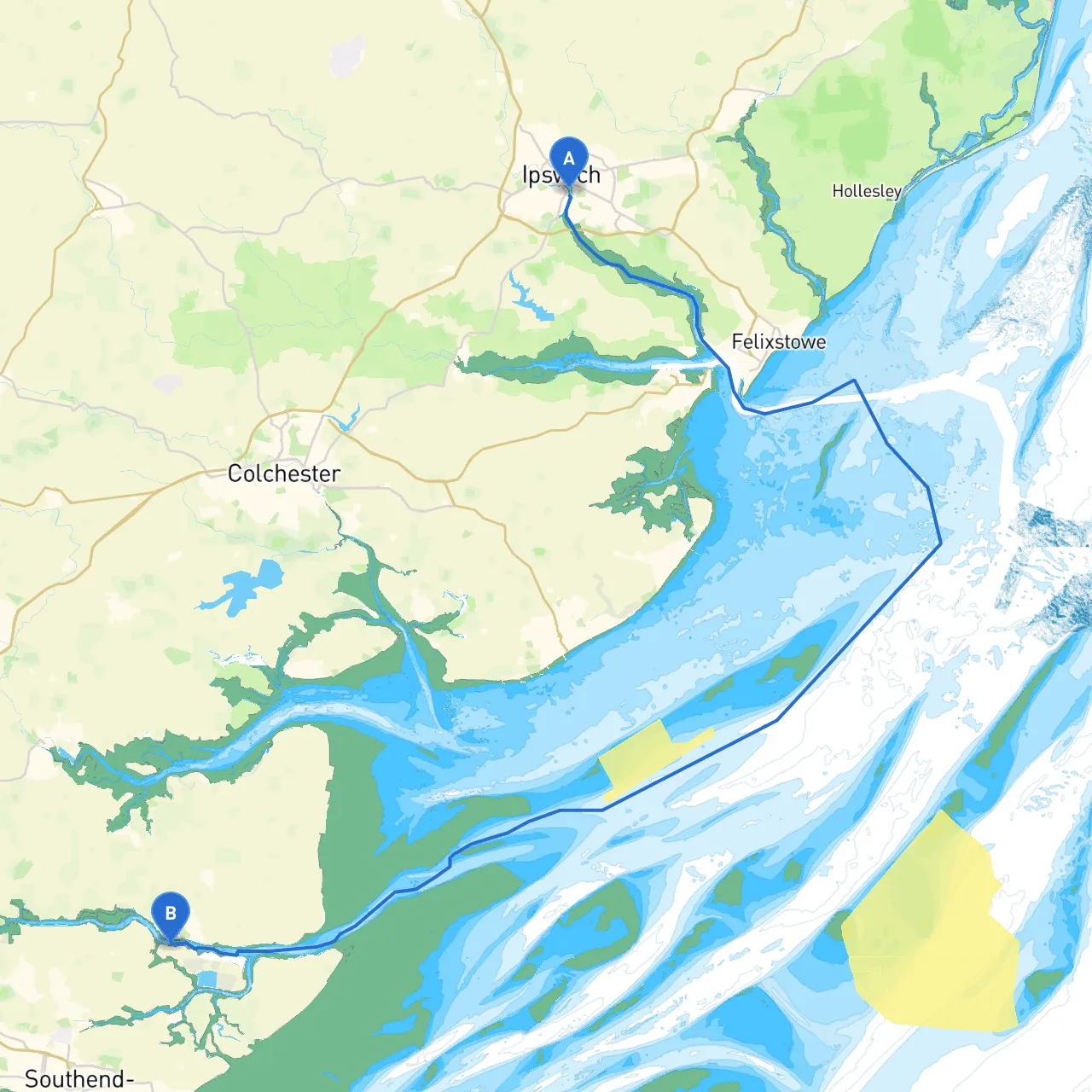 Ipswich to Rochford