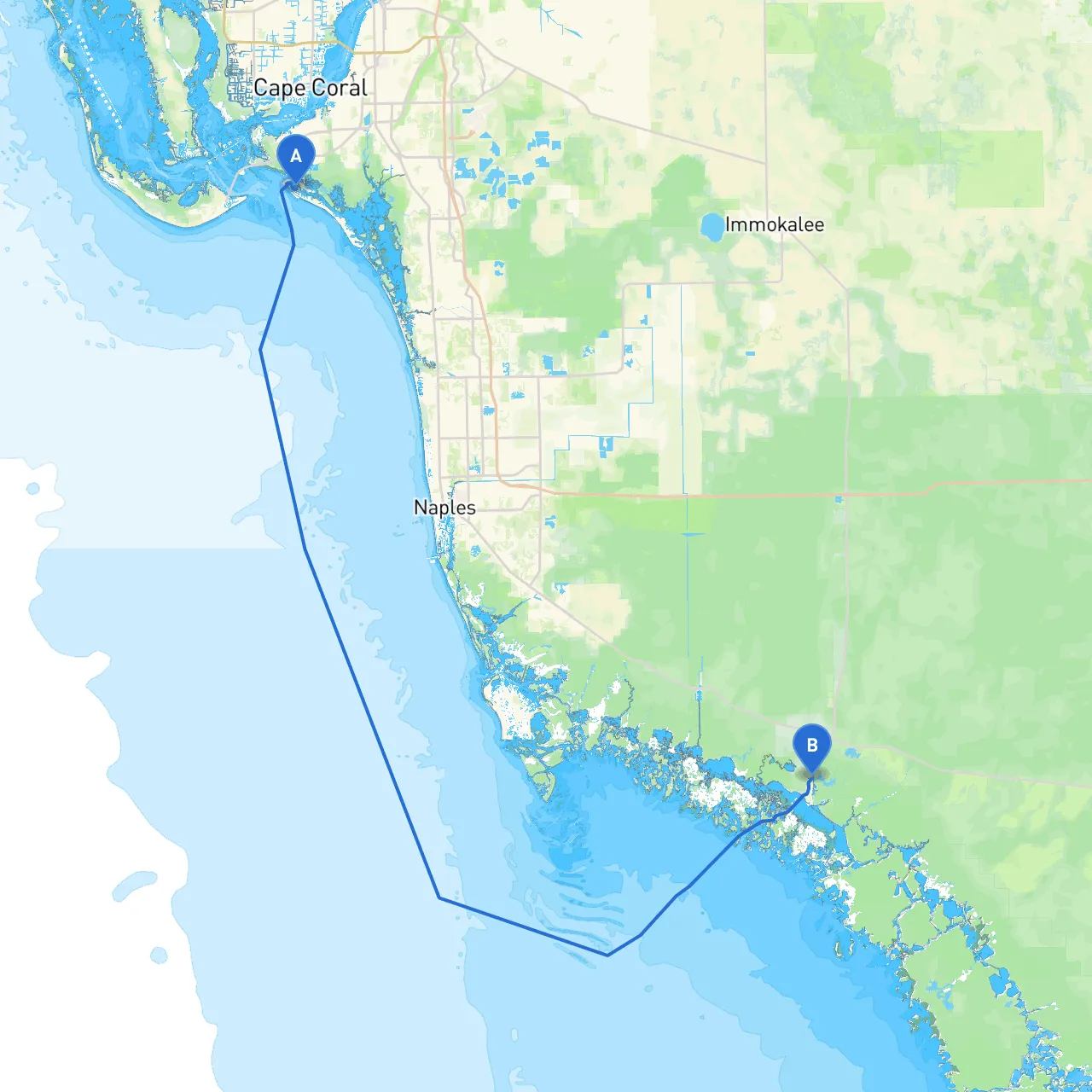 Fort Myers Beach to Everglades City