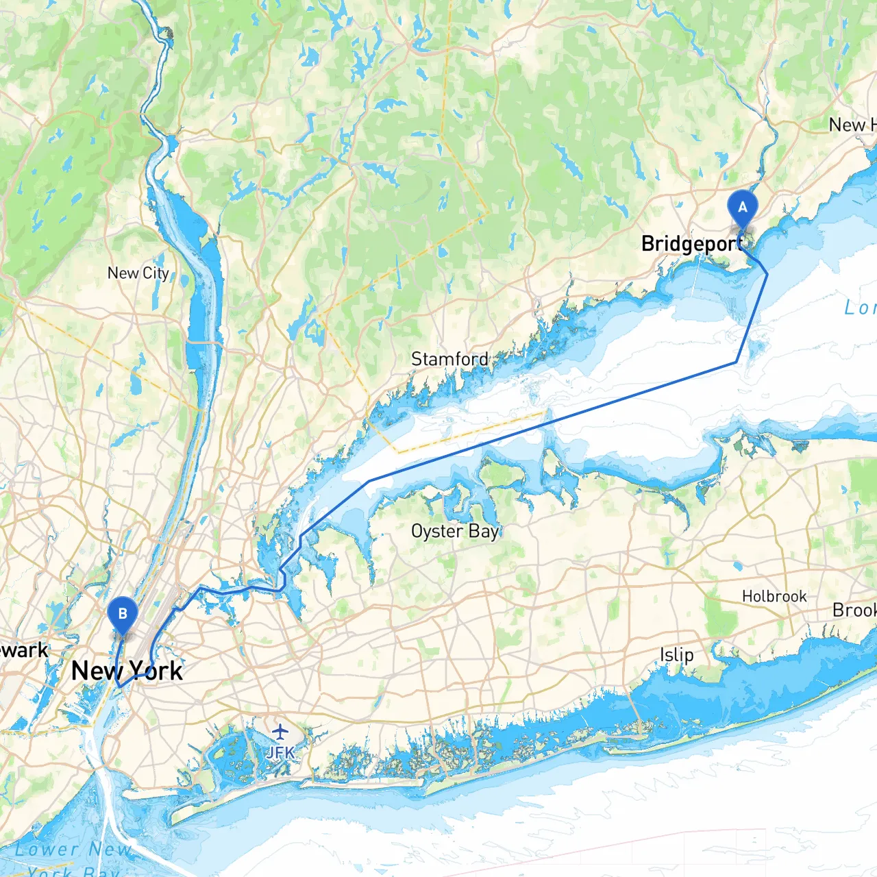 Stratford to New York