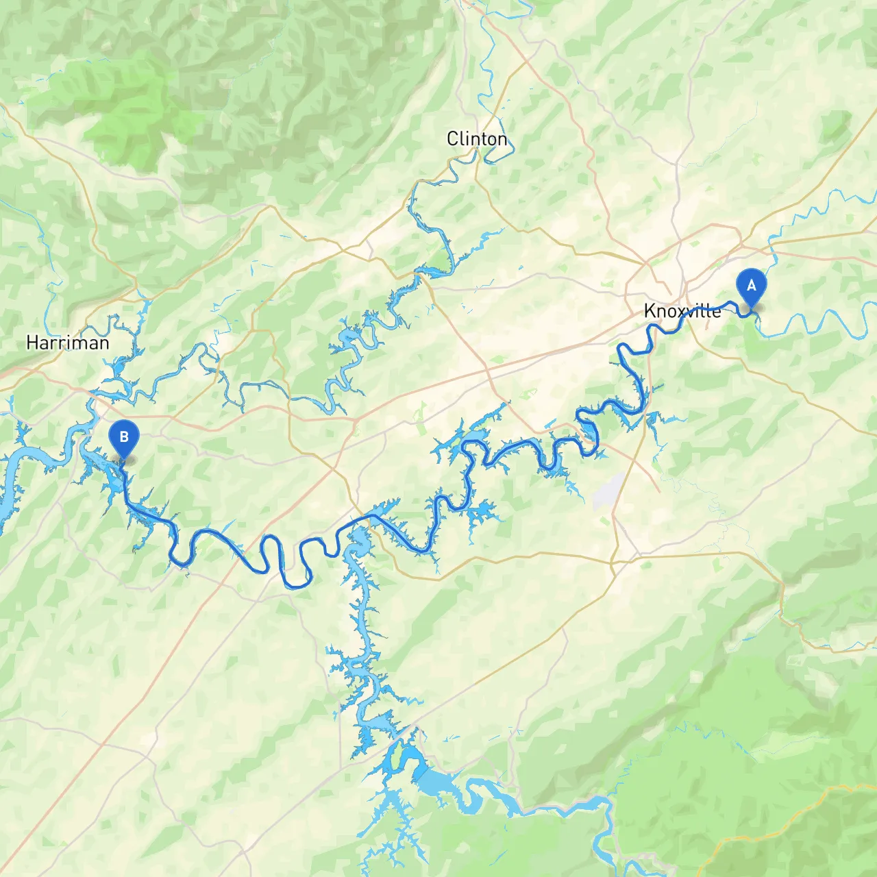 Knoxville to Kingston