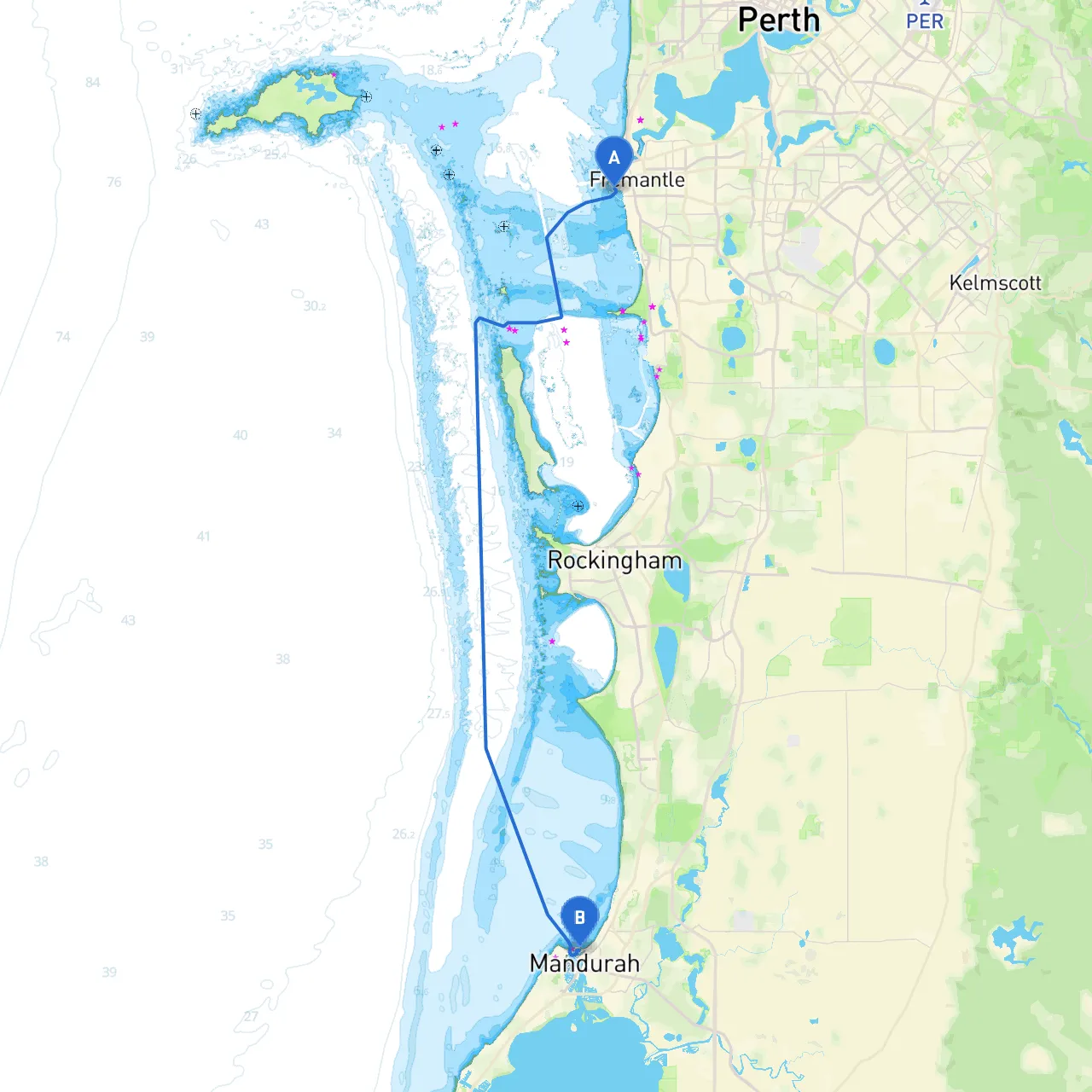 Fremantle to Mandurah