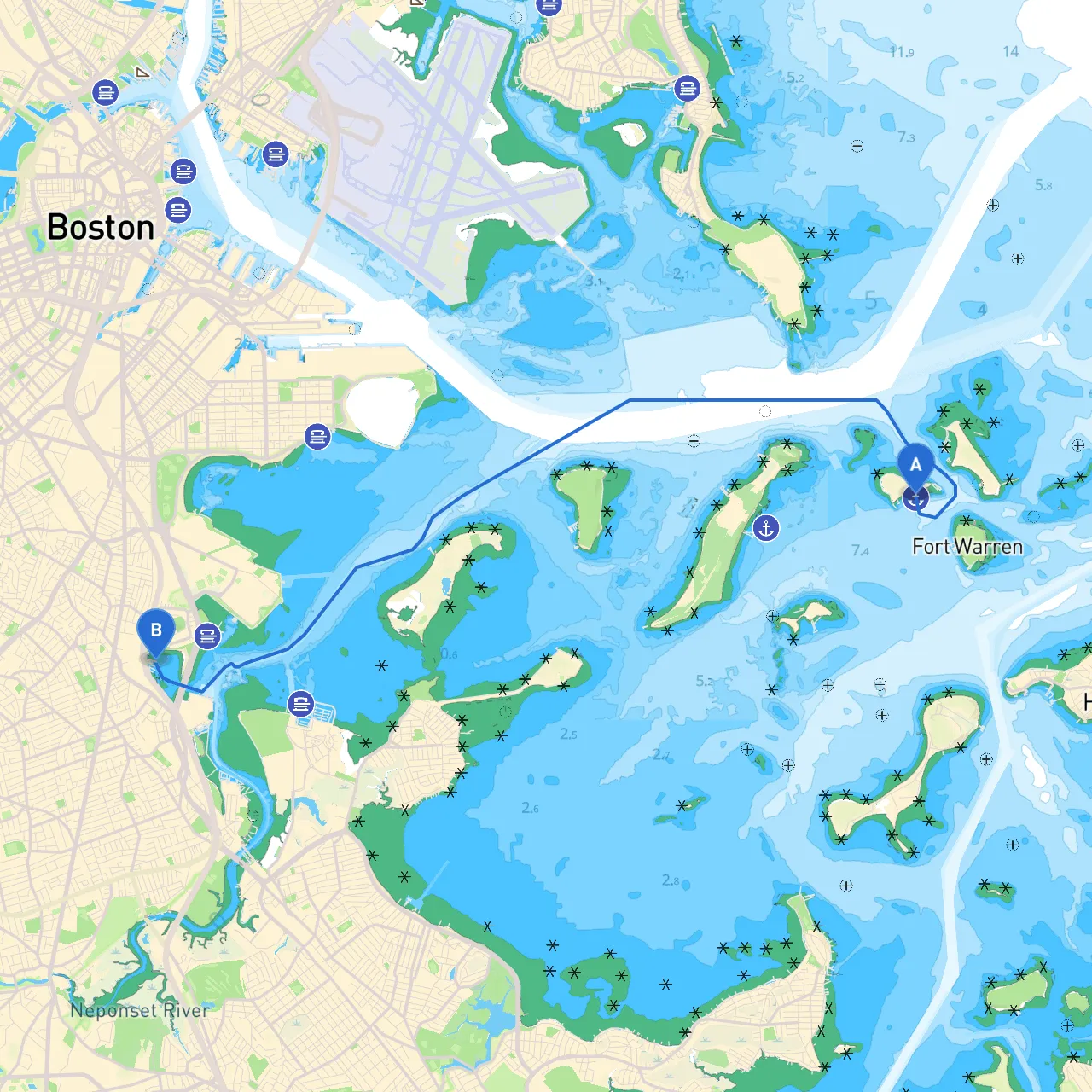Boston to Dorchester