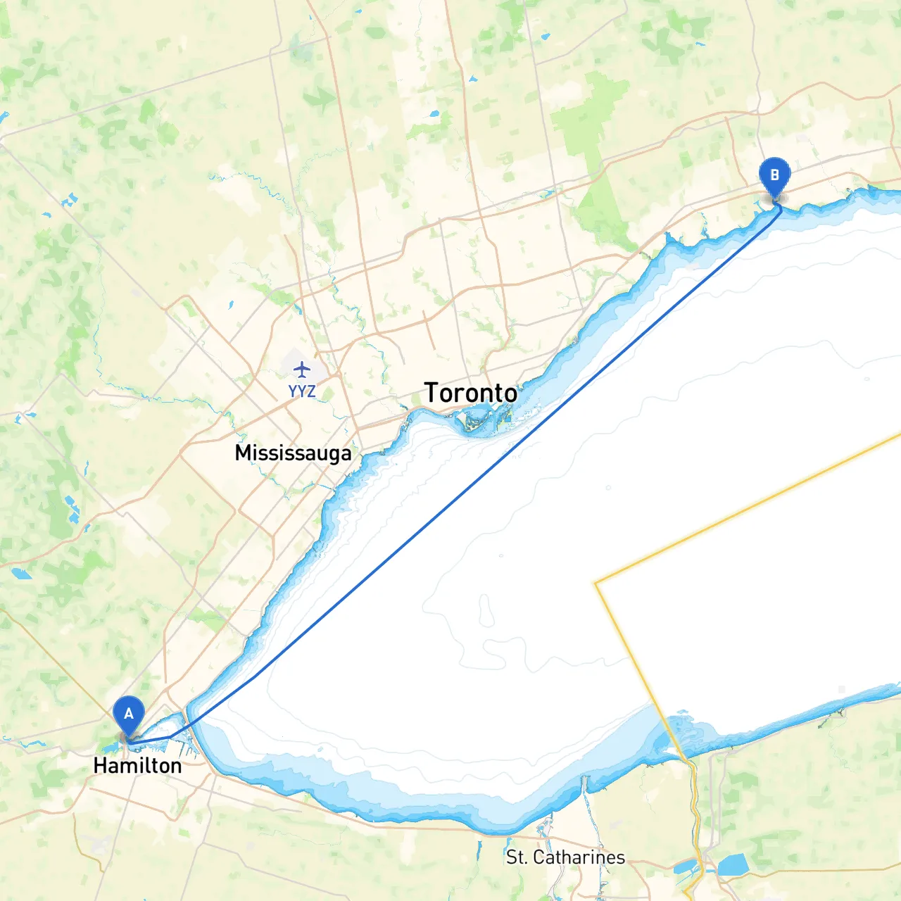 Hamilton to Whitby