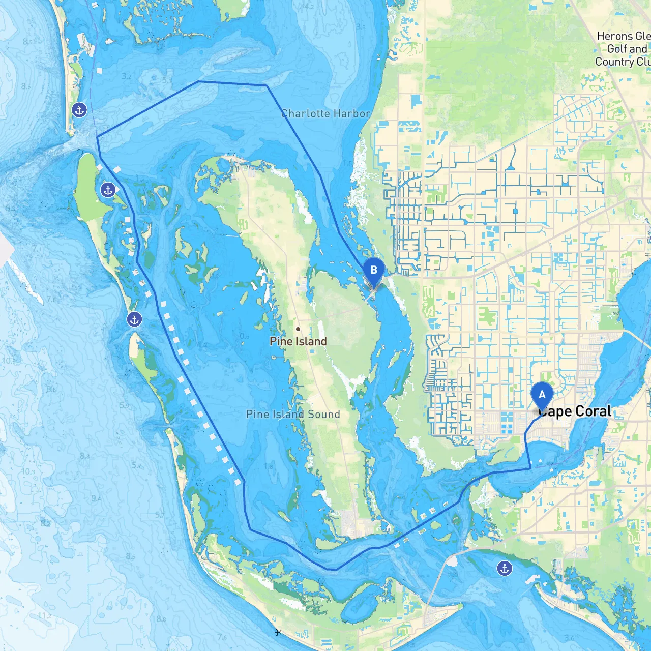Cape Coral to Matlacha