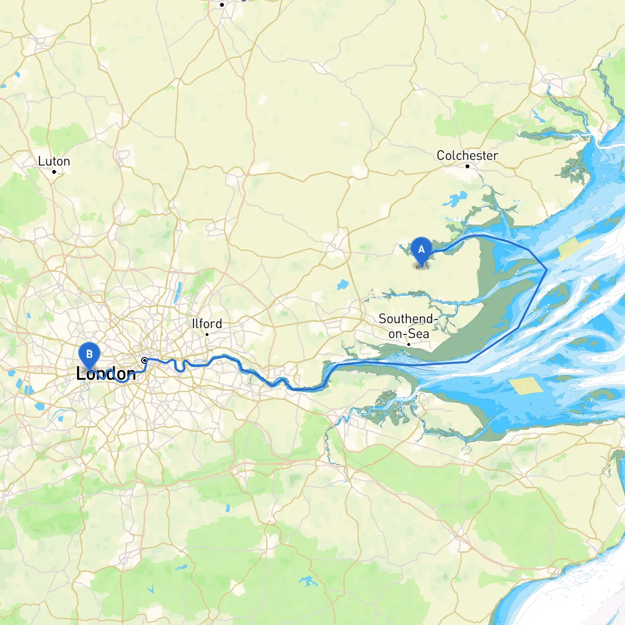 Chelmsford to Brentford