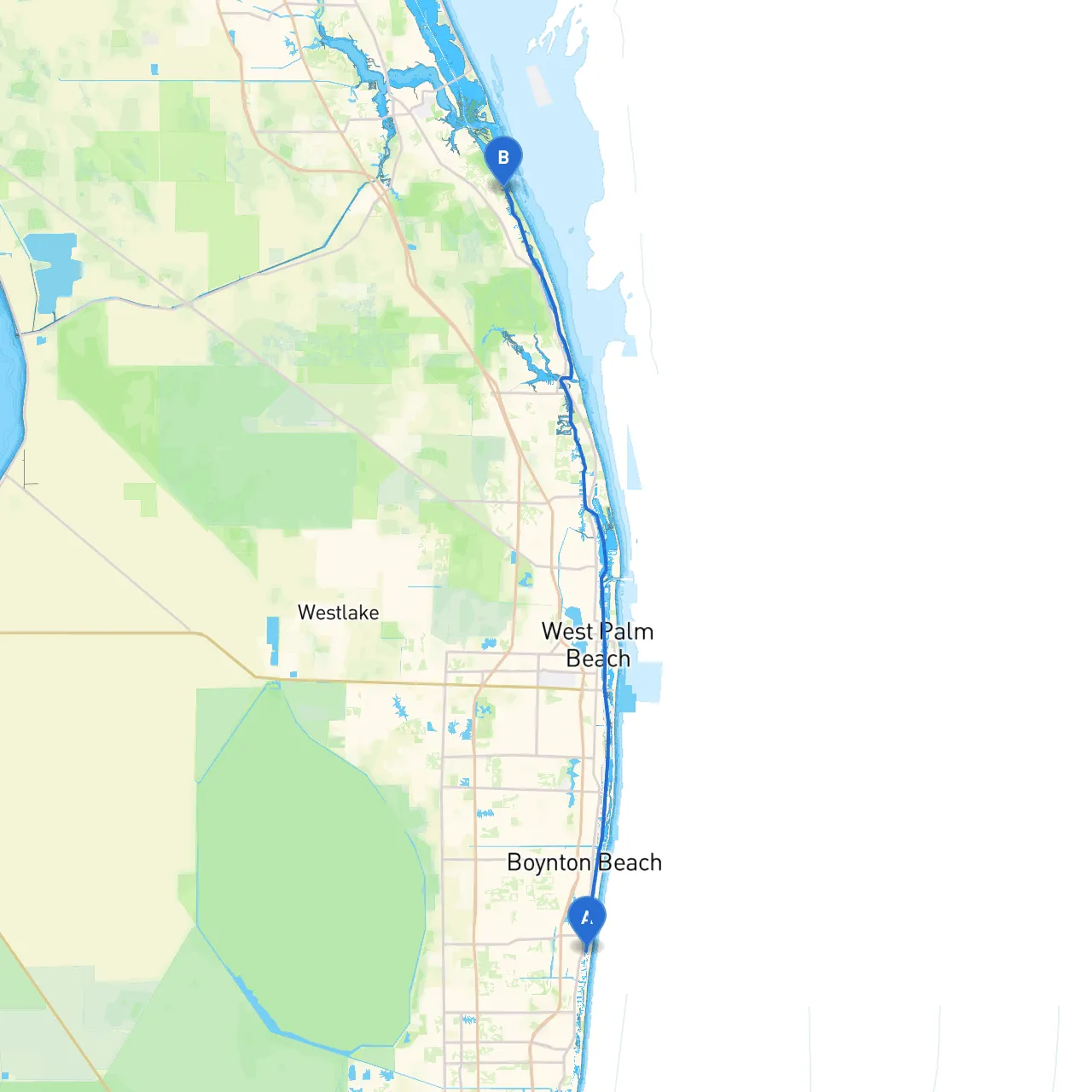 Delray Beach to Hobe Sound