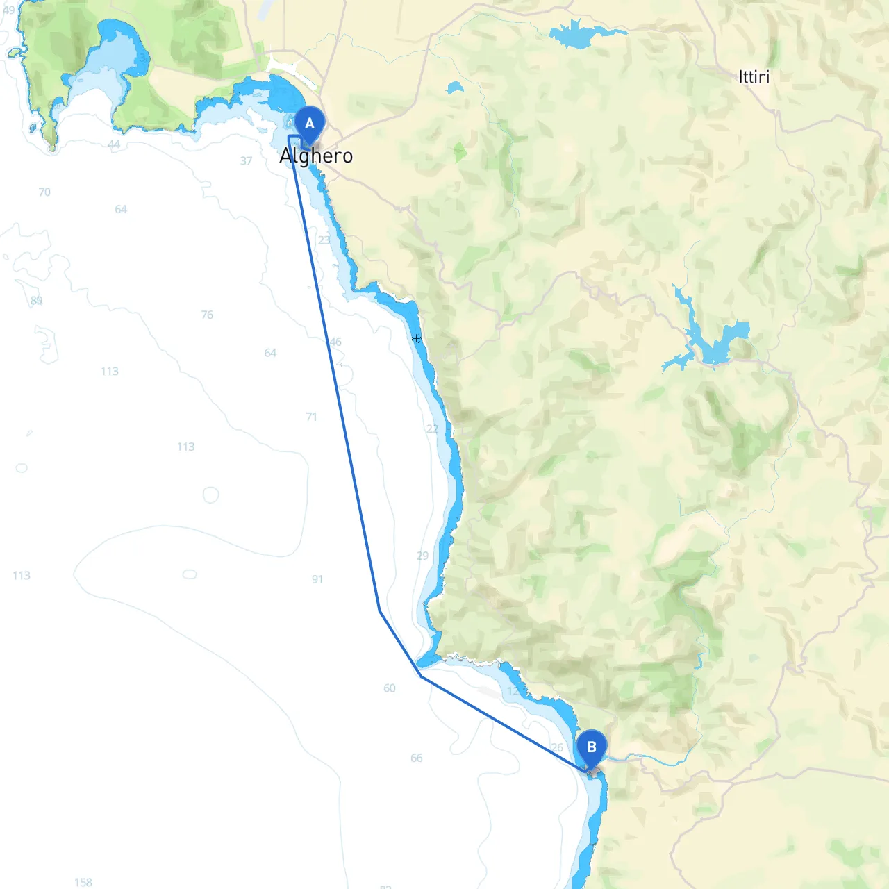 Alghero to Oristano