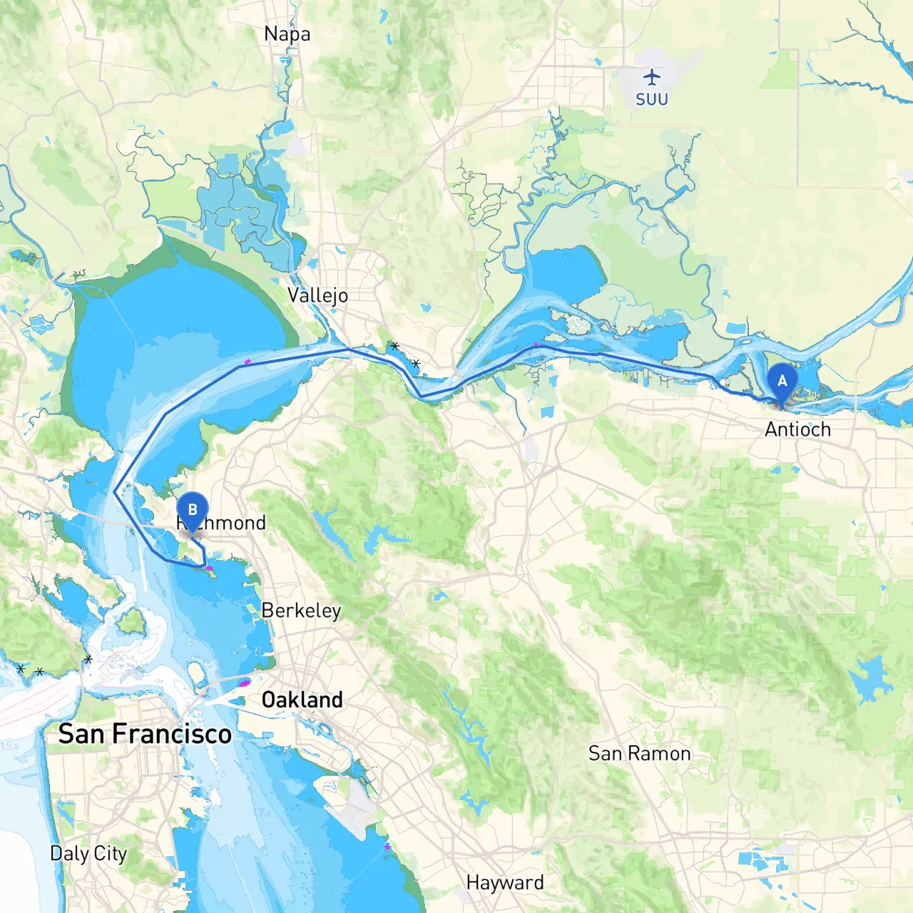 Antioch to Richmond