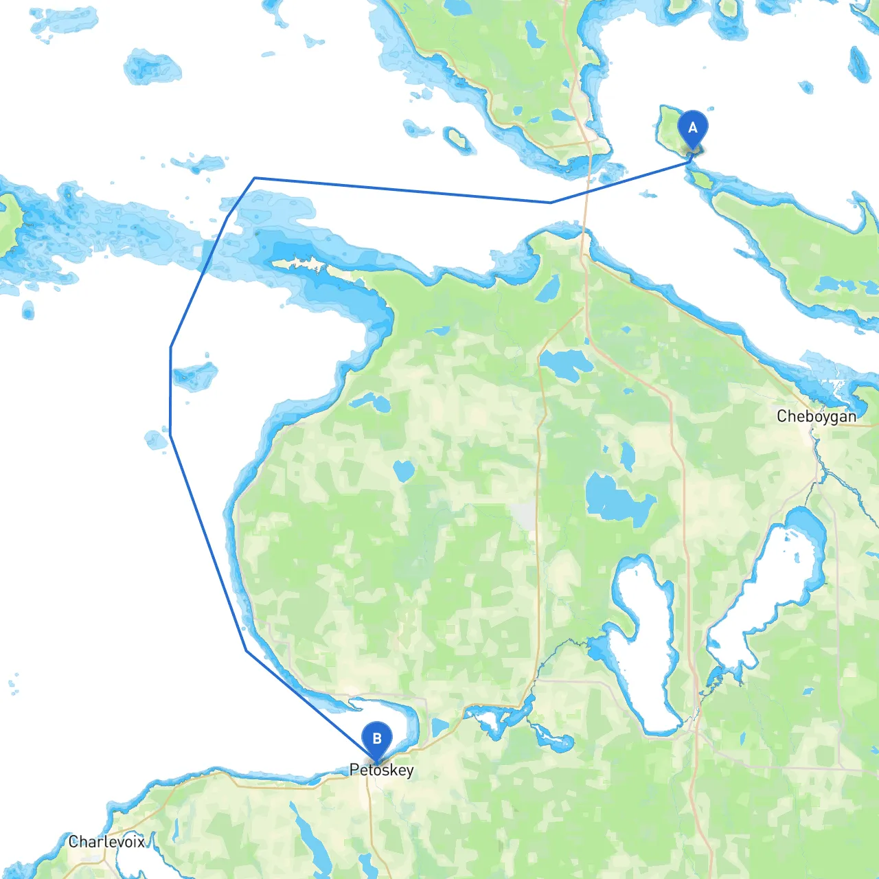 Mackinac Island to Petoskey