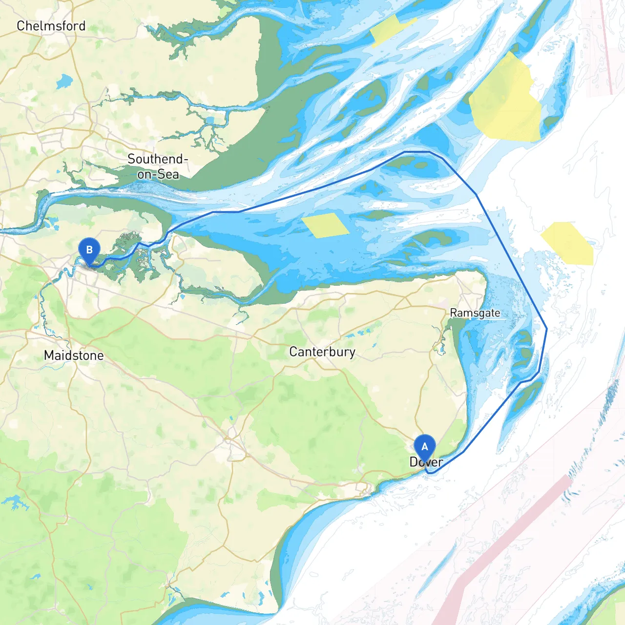 Dover to Gillingham