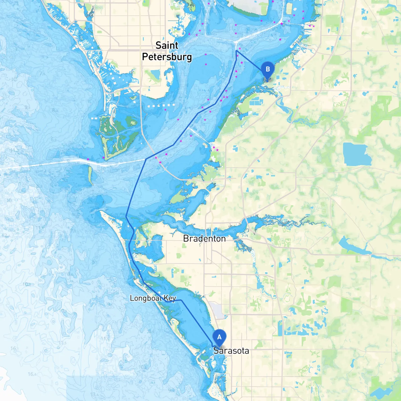Sarasota to Ruskin