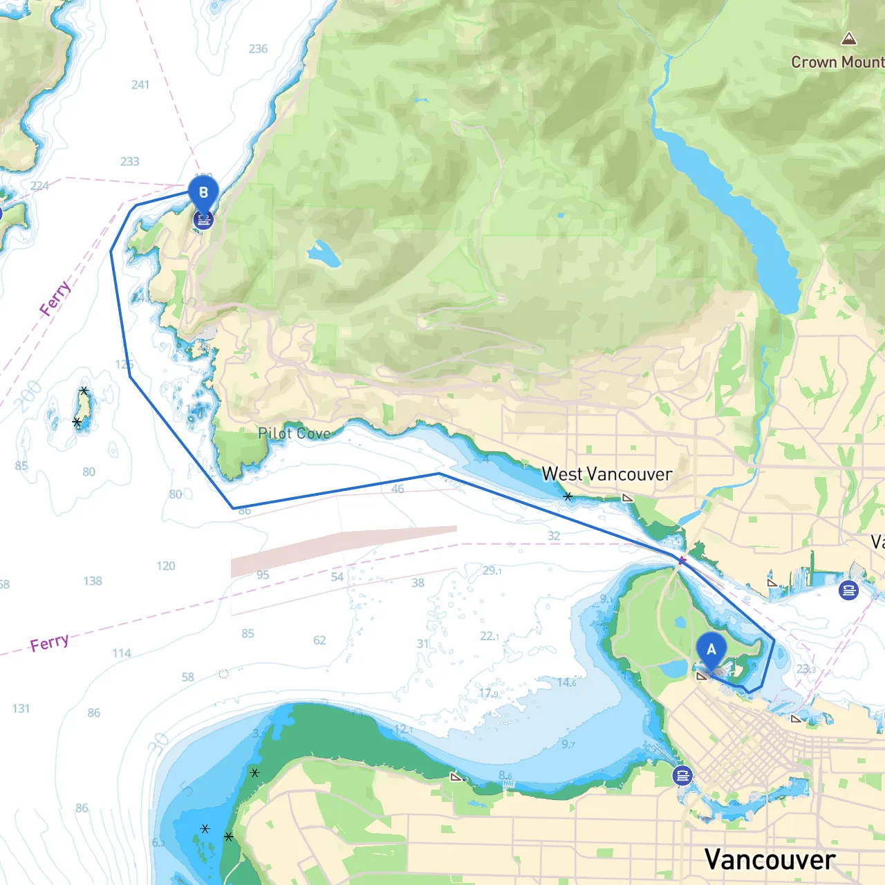 Vancouver to West Vancouver