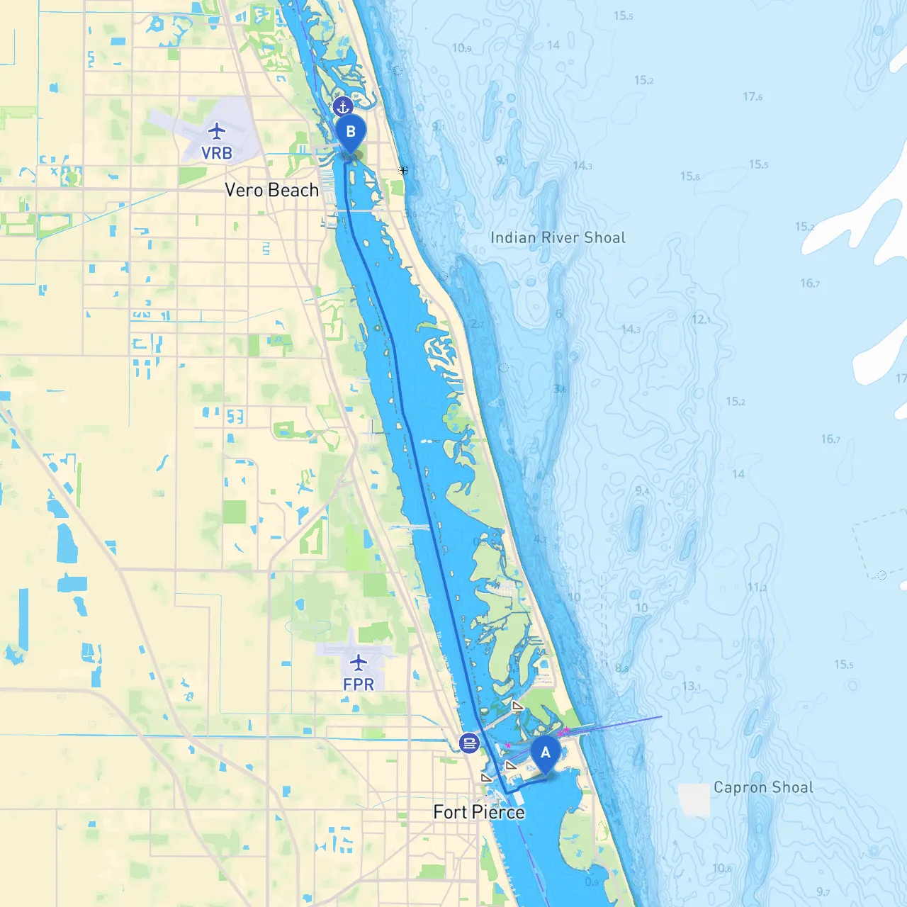 Fort Pierce to Vero Beach