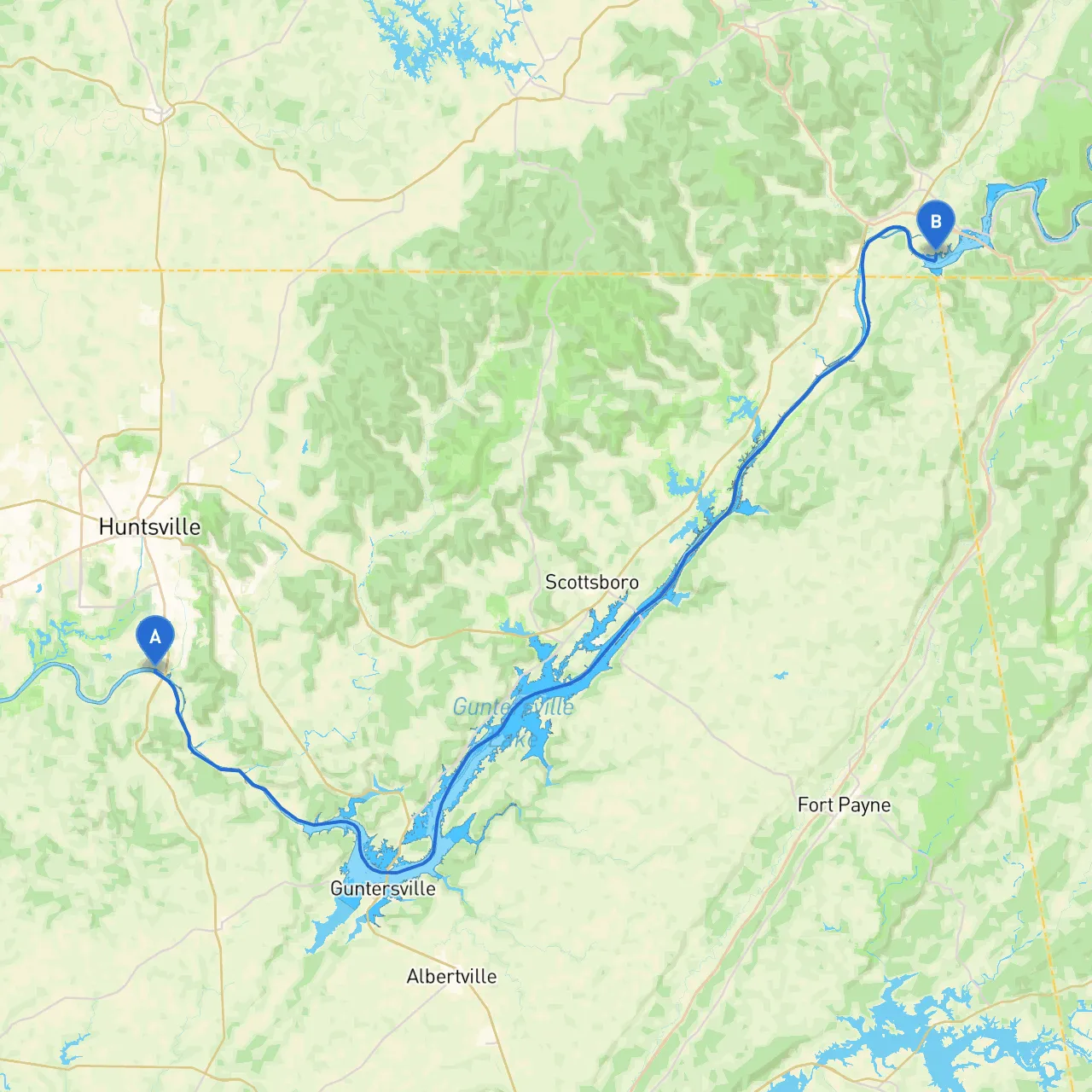 Huntsville to Jasper