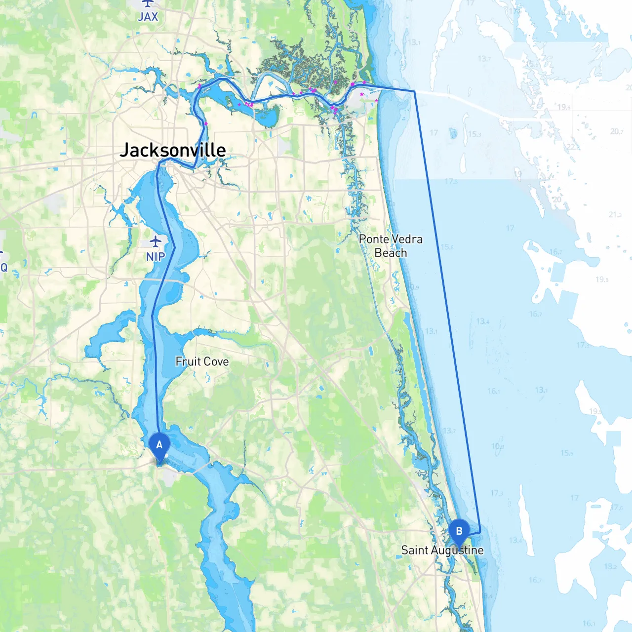 Green Cove Springs to St. Augustine