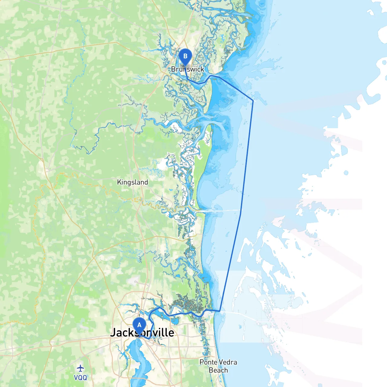 Jacksonville to Brunswick