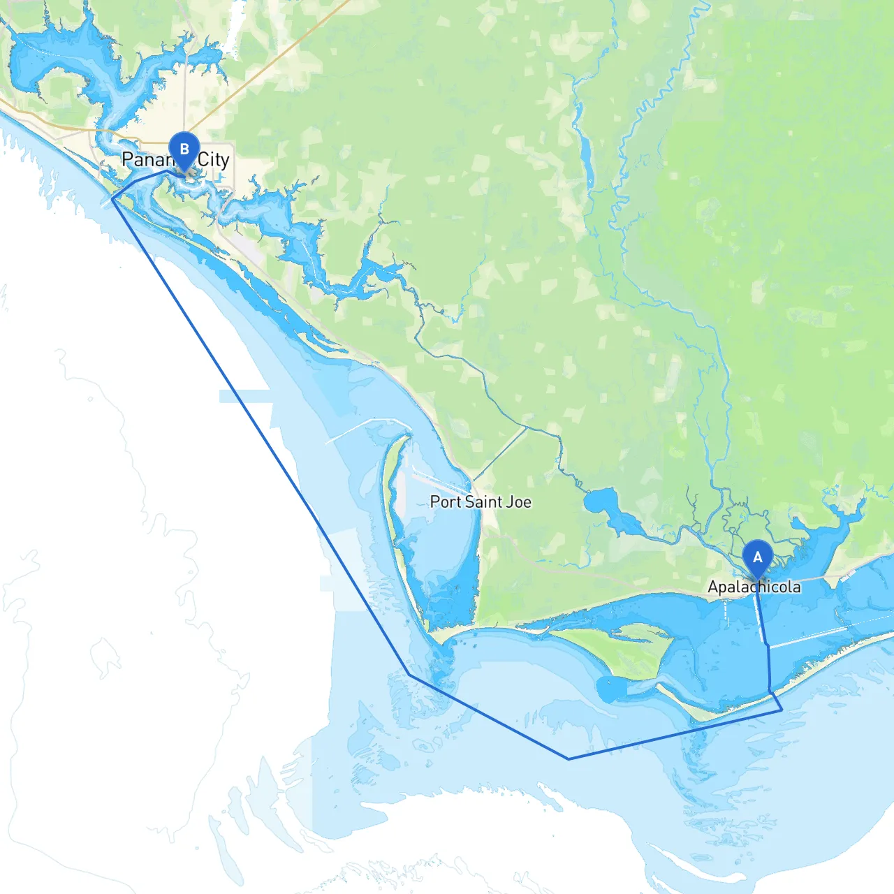 Apalachicola to Panama City