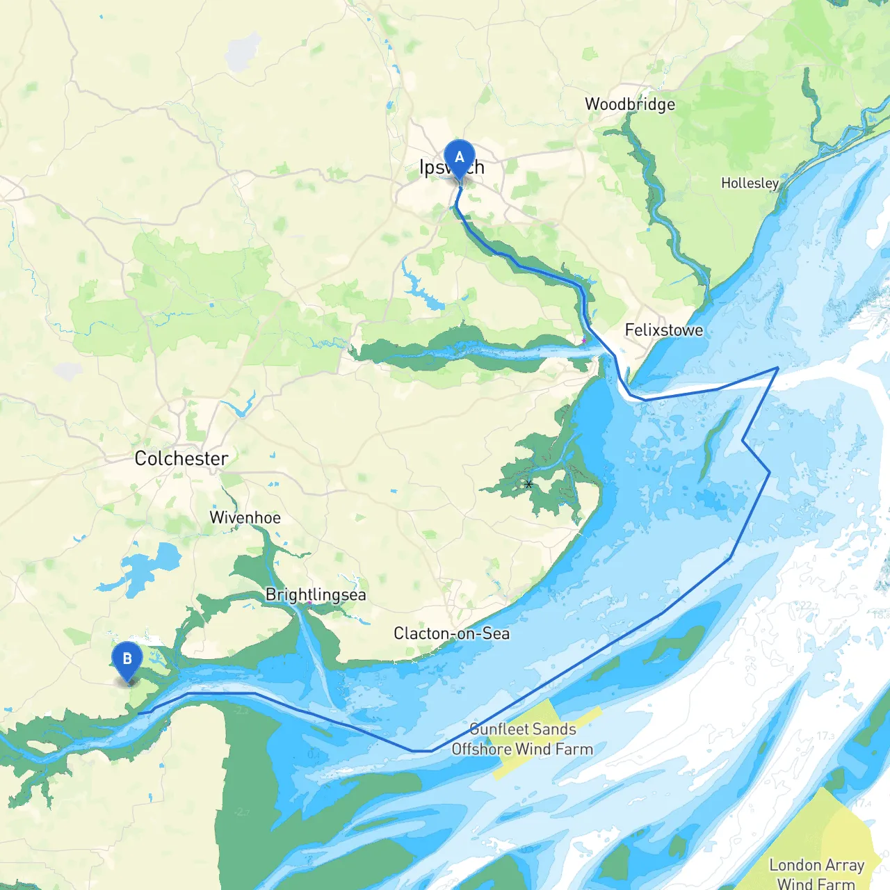 Ipswich to Maldon