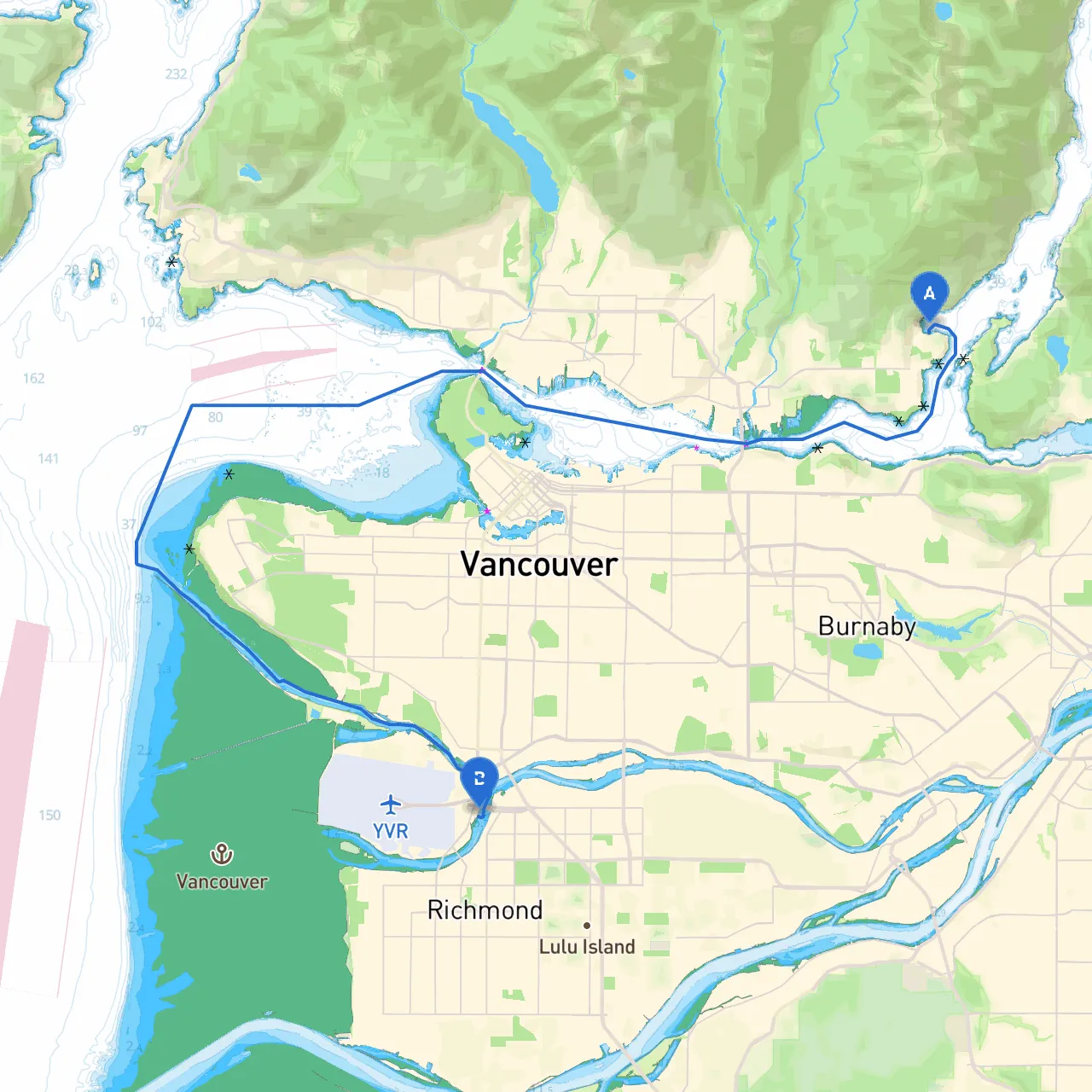 North Vancouver to Richmond