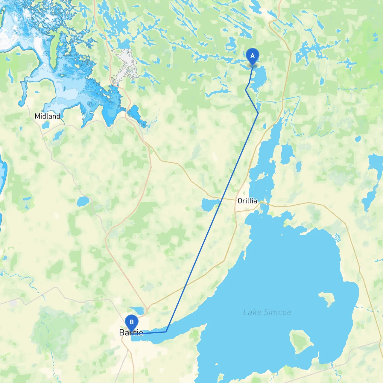 Gravenhurst to Barrie