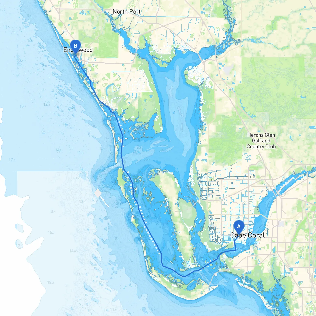 Cape Coral to Englewood