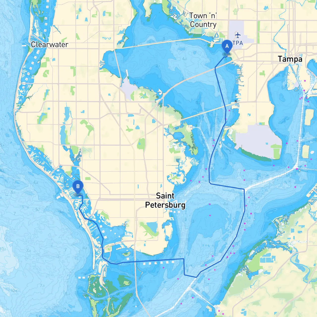 Tampa to Treasure Island