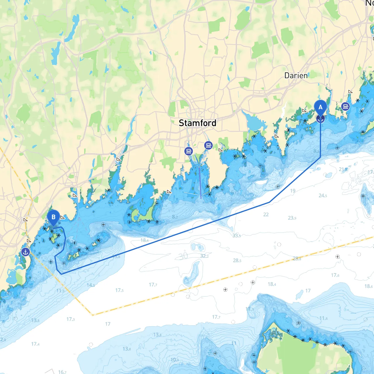 Darien to Greenwich