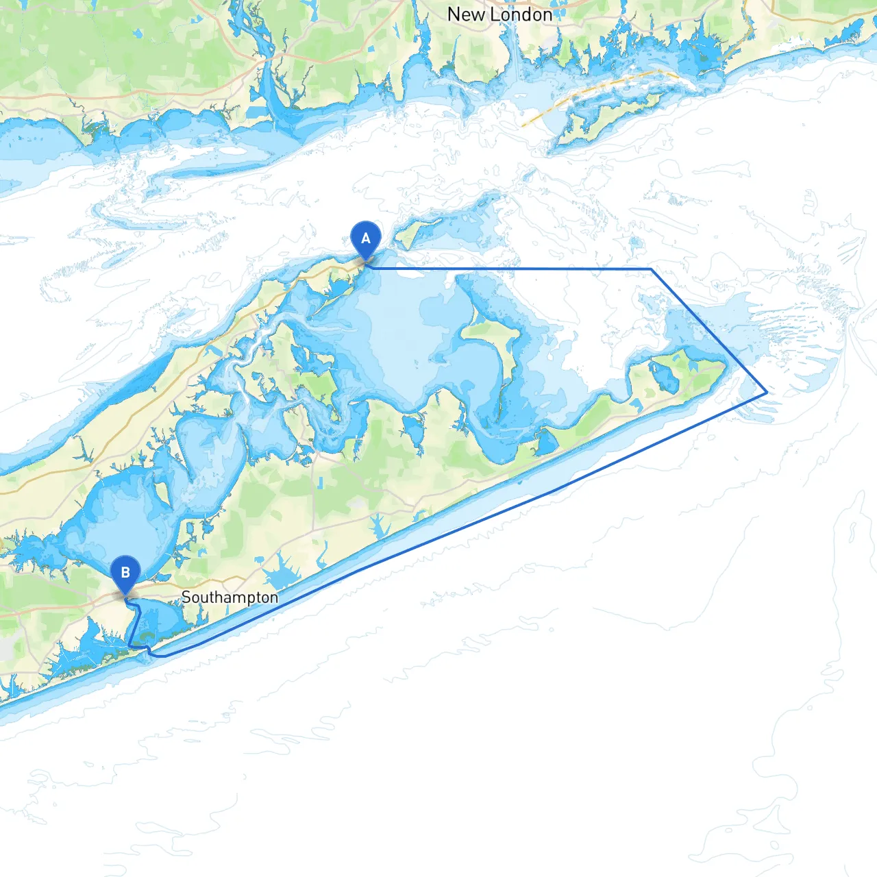 Orient Point to Hampton Bays